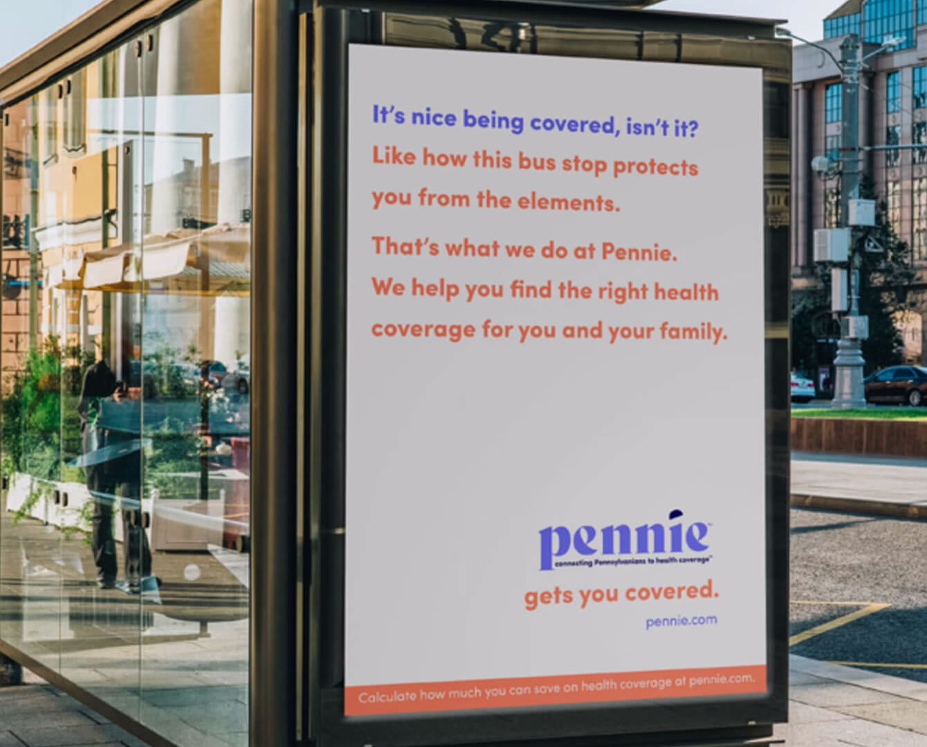 Pennie bus stop poster